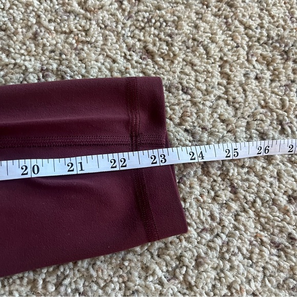 Women’s | Lululemon | Maroon Align High-Rise Pant 23” Leggings; Size 2 - Picture 7 of 7